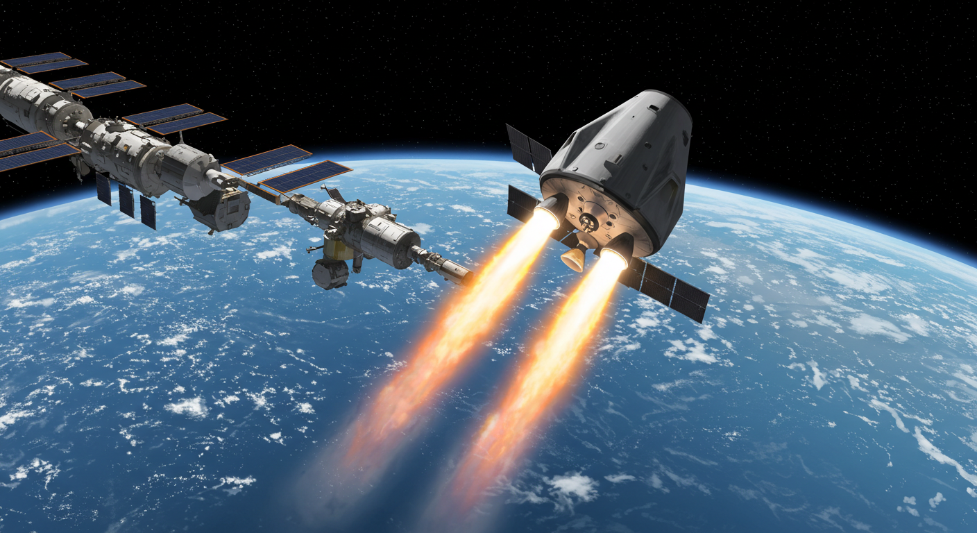 SpaceX Dragon、ISS軌道修正を初実施 - ロシア依存脱却へ重要な一歩