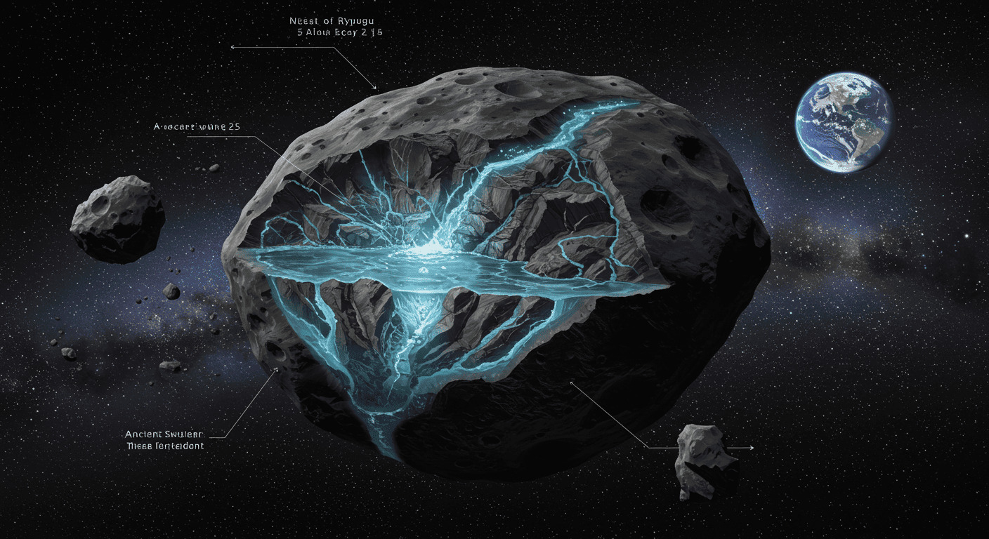 はやぶさ2が解明｜小惑星リュウグウに古代の流水痕跡を発見、地球の海洋形成理論に新展開