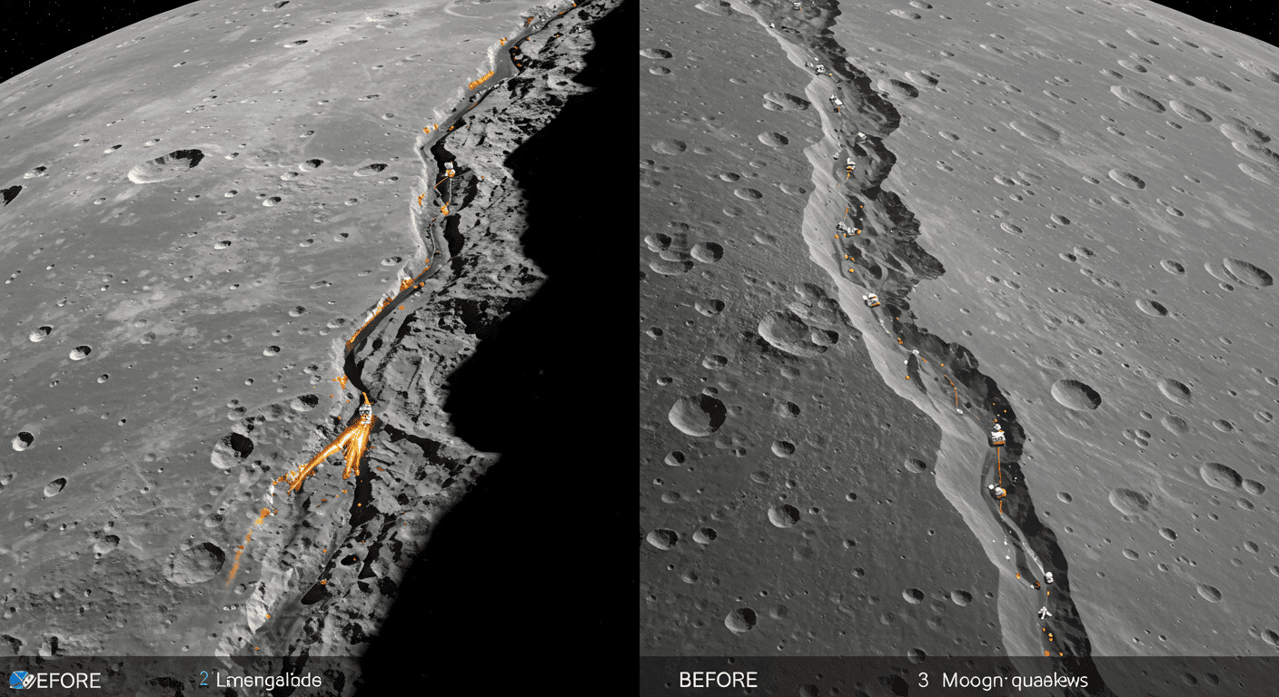 中国研究チームが月面で41の地すべりを発見、月震が原因と判明｜将来の月基地計画に影響