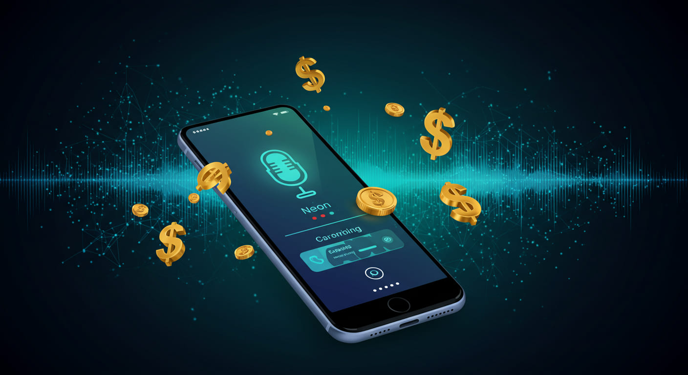 通話データでお金を稼ぐNeonアプリ、AI業界のデータ不足解決と新たなプライバシー問題