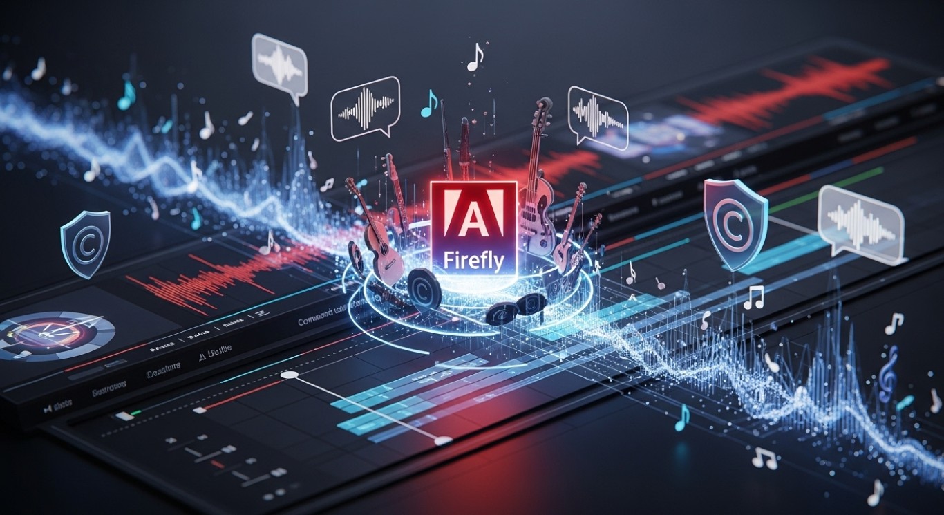 Adobe Fireflyが動画制作を変革、AIでサウンドトラックとナレーションを自動生成