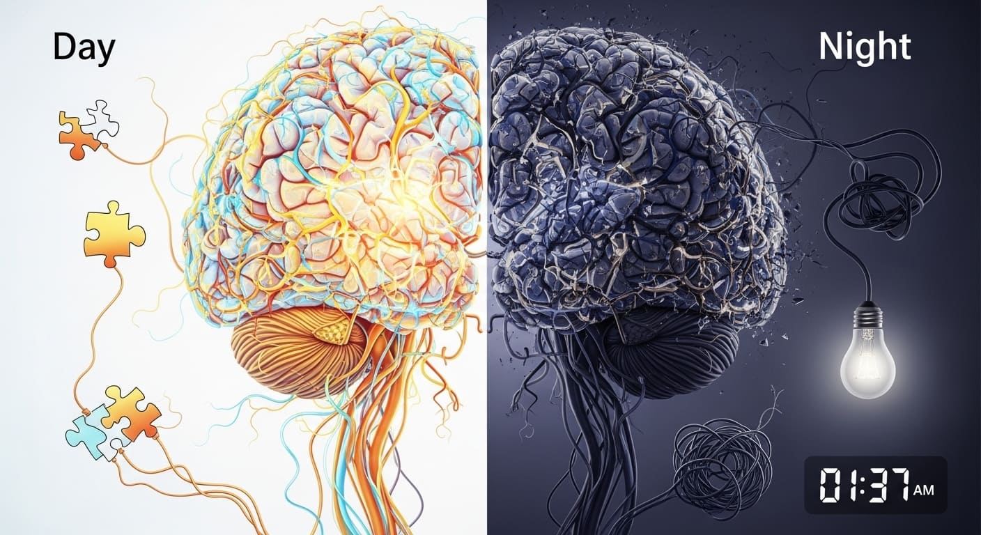 「Mind After Midnight」仮説が警鐘｜真夜中以降の脳機能変化と自殺リスク3倍の科学的根拠