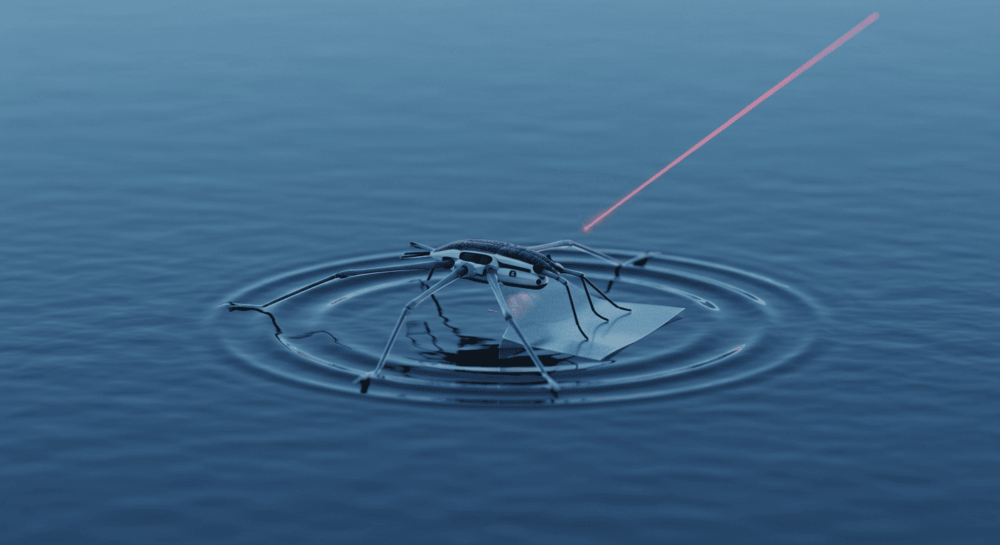 アメンボ型ロボットを水上で直接製造、バージニア大学の新技術が環境モニタリングを変える