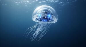 中国「Underwater Phantom」クラゲ型ロボット発表、消費電力28.5mWで深海を静音監視