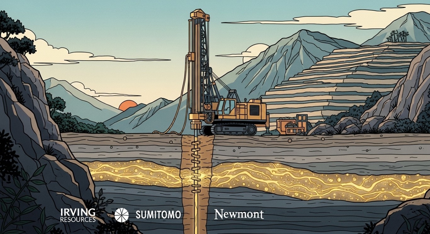 Irving、住友、NewmontのJV、日本の東山鹿野で複数の高品位金鉱脈を発見