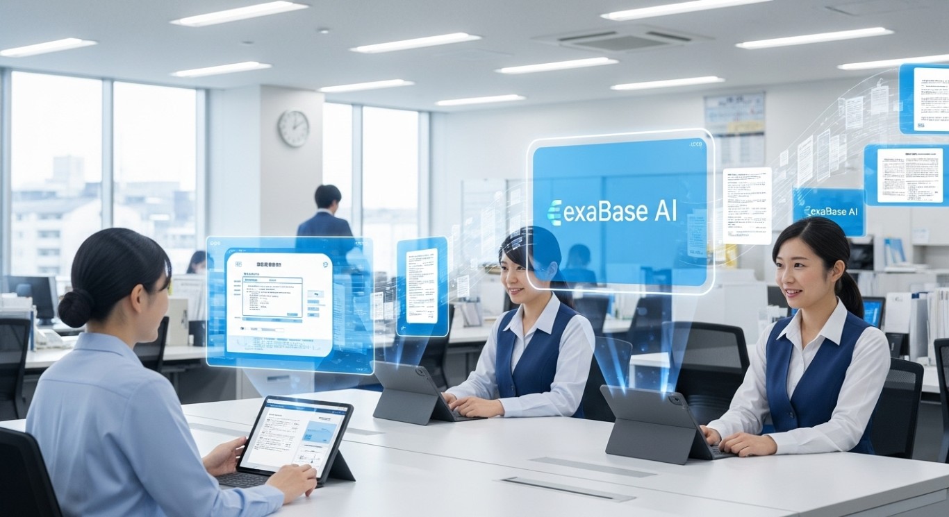 港区の生成AI活用事例、RAG搭載exaBaseで業務効率化を実現｜8割の職員が継続利用を希望