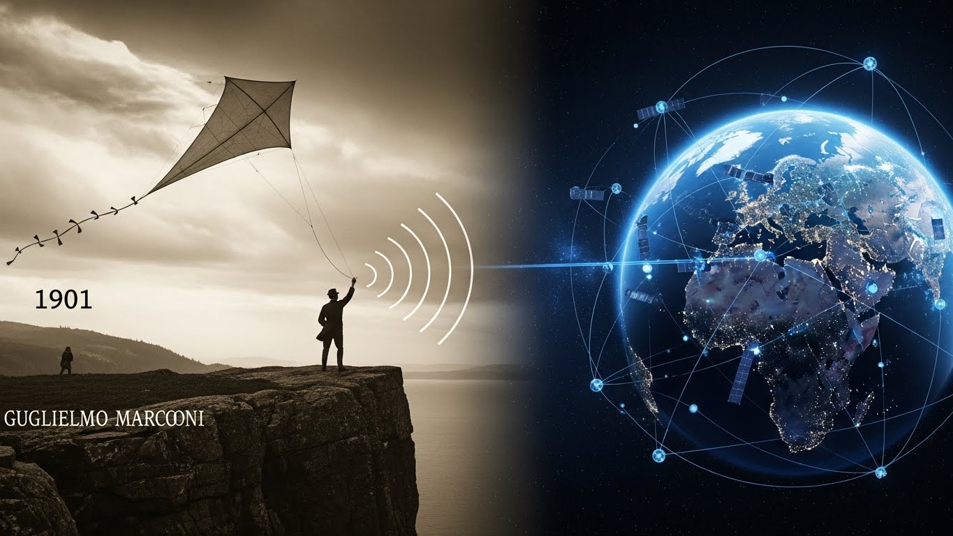 12月12日【今日は何の日?】世界が瞬時に繋がった日。マルコーニの無線実験と「光・量子」が描く通信の未来
