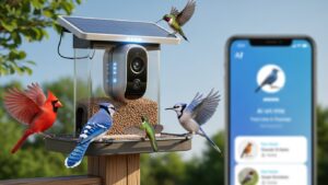 AI×ソーラー駆動のスマートバードフィーダー「FeatherSnap」、CES 2026に登場。STEM教育ツールとして認証取得