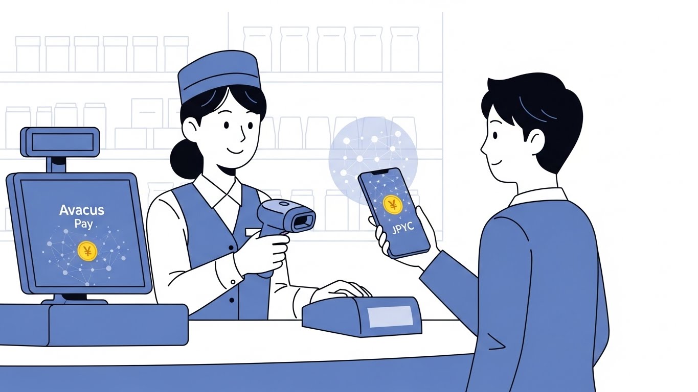 Avacus PayでJPYC店舗決済 QRコードで手数料0%を実現する次世代Web3ソリューション