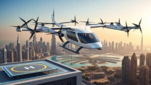 空飛ぶタクシーが現実に、Joby Aviationがドバイで2026年サービス開始―4か所のバーティポート建設