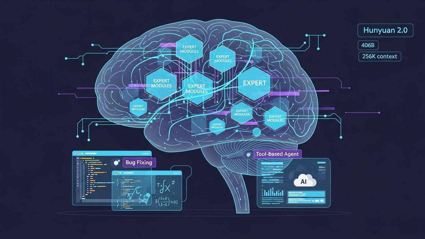 Tencent Hunyuan 2.0:406B MoEモデルが数学推論とAgentic Codingを加速する理由