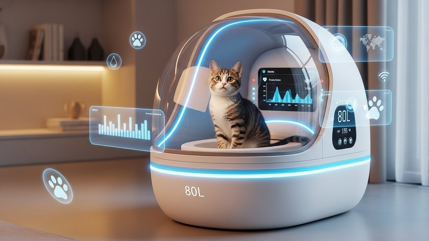 petguguが世界初の自動水洗式スマート猫トイレを発表、CES 2026でAI健康エコシステム全容公開