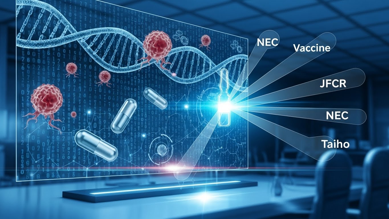 がん研究会・NEC・大鵬薬品、全ゲノム×AIで「共通ネオアンチゲンがんワクチン」創製へ共同研究開始