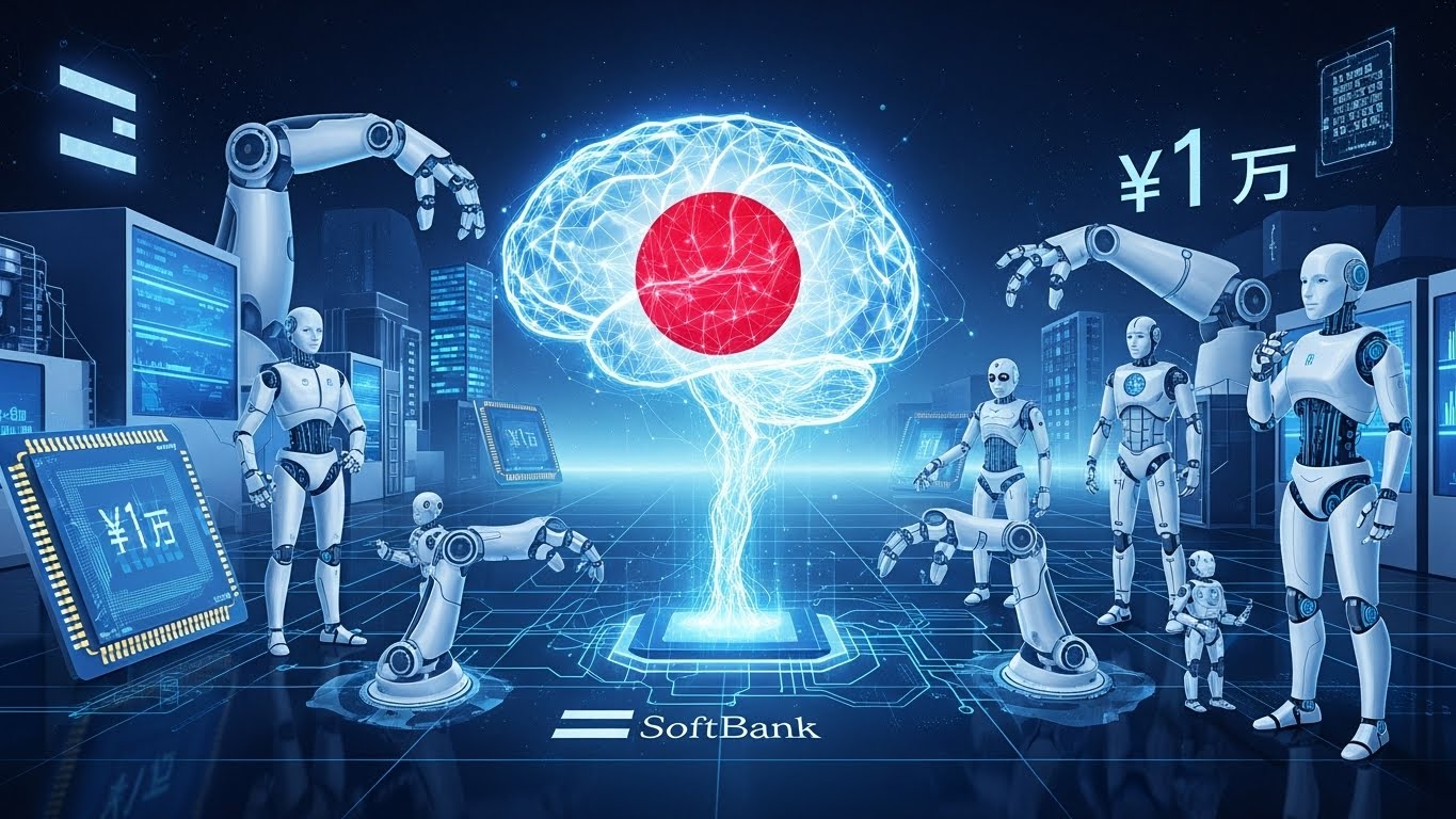 ソフトバンクら10社、国内最大級AI基盤モデル開発へ——政府が1兆円支援