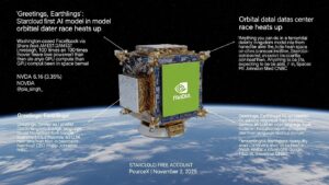 宇宙で初のLLM訓練に成功 – Starcloud、Nvidia H100搭載衛星で軌道上データセンター時代の幕開け