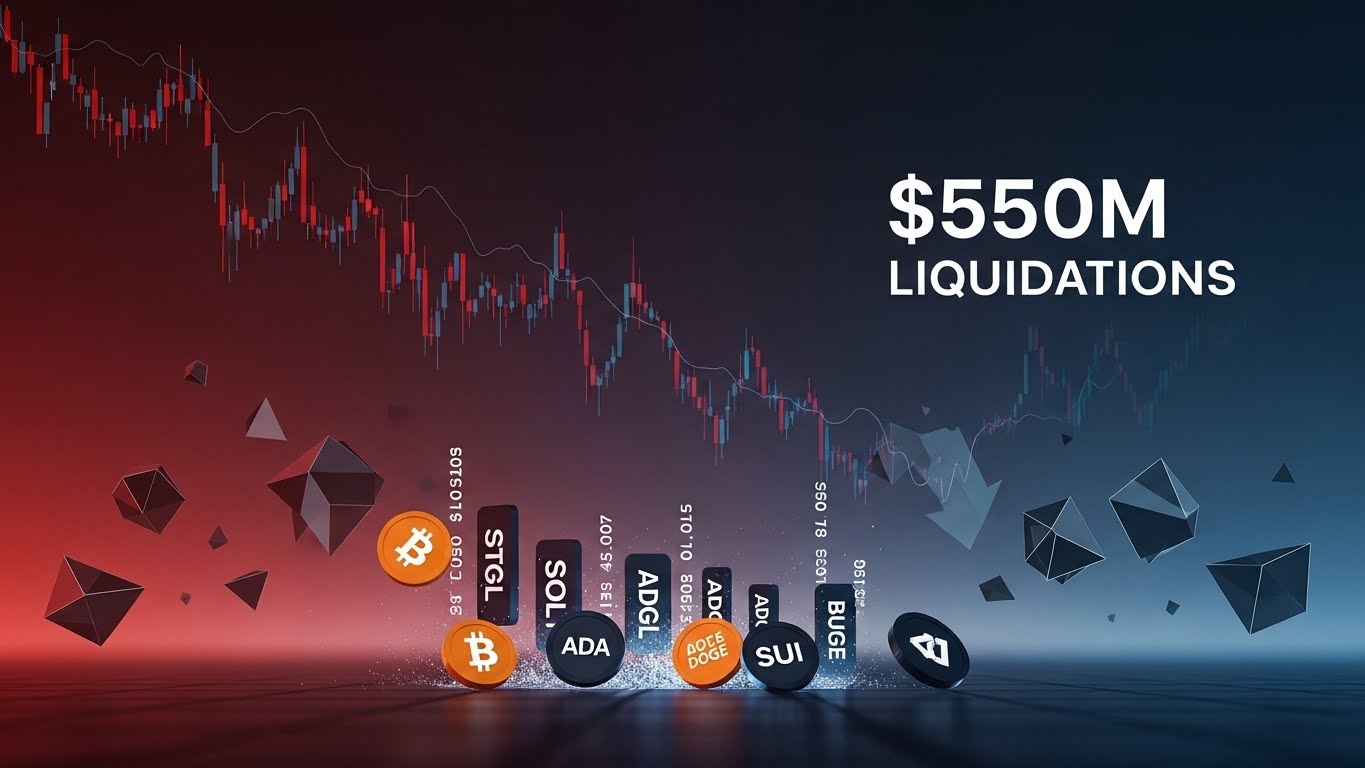 暗号資産市場で5.5億ドル清算発生、ビットコイン重要サポート割れでソラナ・ADA急落