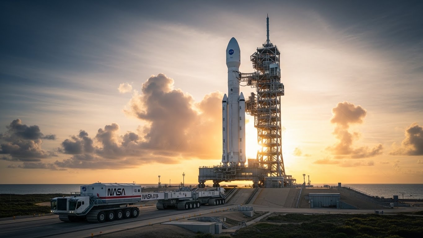 Artemis II、発射台到着｜54年ぶり有人月ミッション、2月上旬に燃料充填試験へ