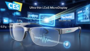 CES 2026：Himax・AUO共同開発のLCoSマイクロディスプレイ、わずか0.21gでARグラス市場に革新