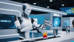 UniX AI、CES 2026でヒューマノイドロボット「Wanda 2.0」実用機を出展─月産100台で実証から実用段階へ