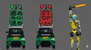 VOLLMONT、ヒューマノイド連携の交通誘導システム発表―警備業界の人手不足解決へ