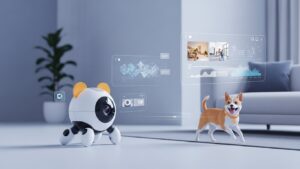 フロンティアエックス、ペット追跡ロボット「ヴェックス」をCES 2026で発表。AI編集で日常を物語に変換