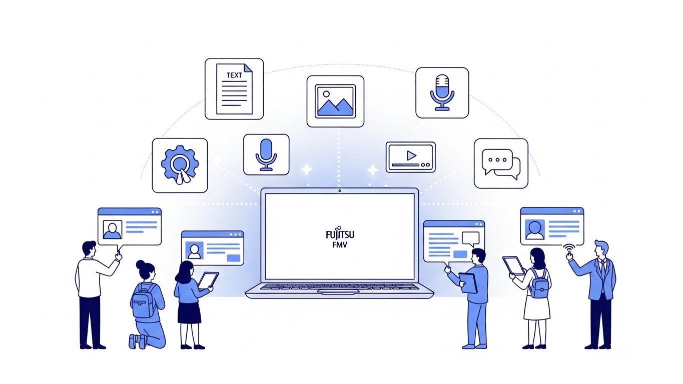 富士通「FMV AI Plus+」月額1,100円でAI使い放題、日本初オールインワンサブスク開始