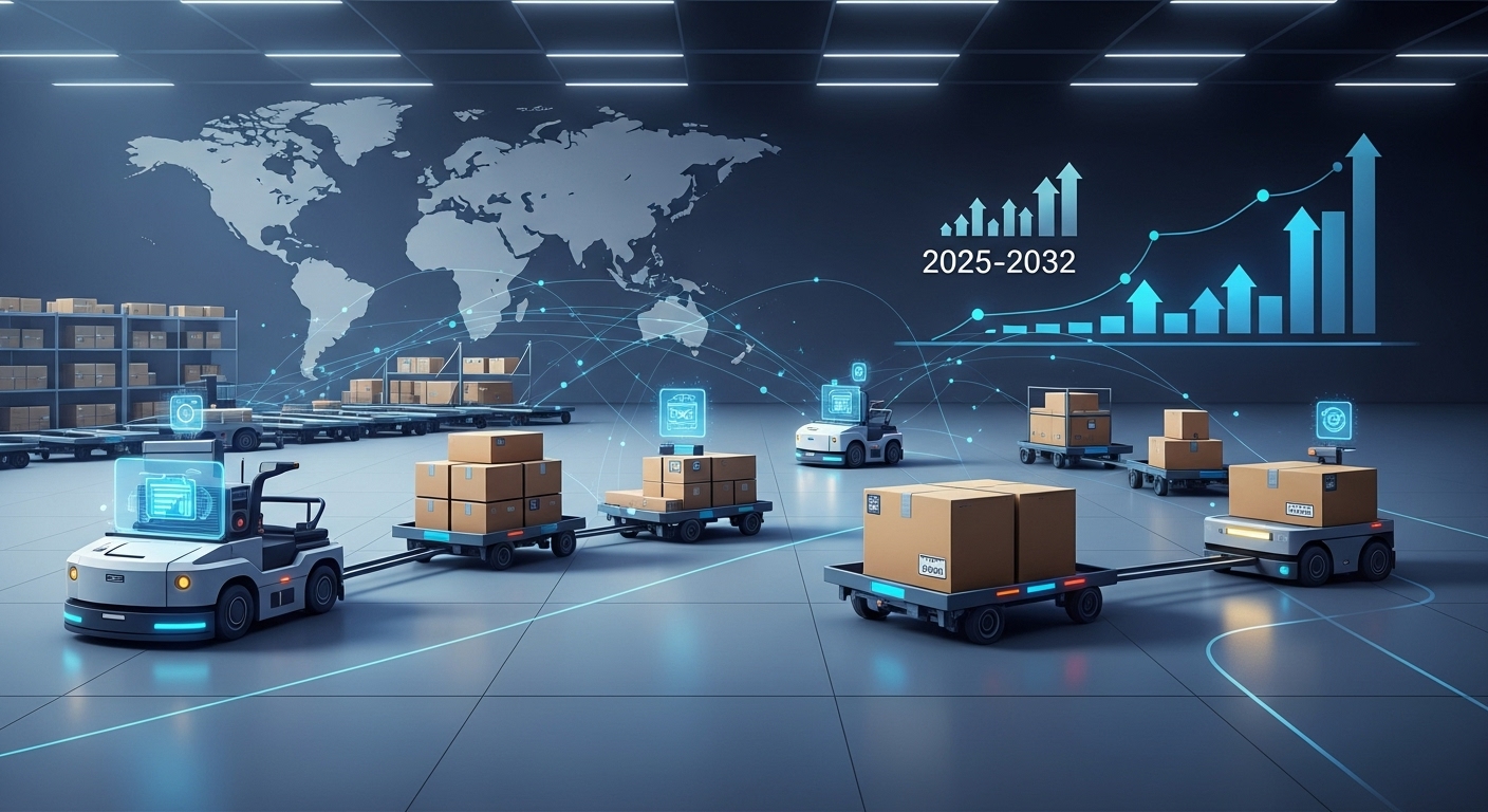 自動搬送車（AGV）市場が年率8.7%成長｜物流3PLセグメントが11.6%で最高伸び率